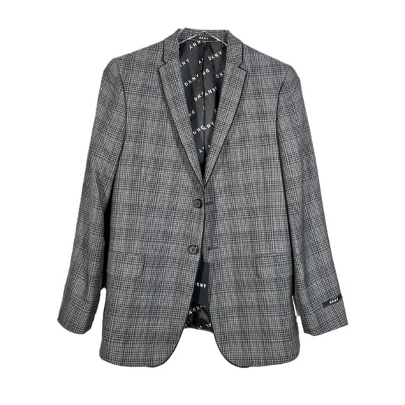 Dkny Other - Boys Wool Blend Plaid Sports Coat Jacket Size 16R